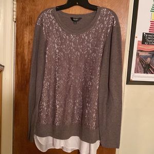 Long sleeved lined sweater by Simply Vera, Vera Wang